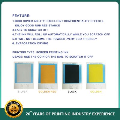 Царапина печатной краски безопасностью ЛЮБИМЦА PVC с чернил
