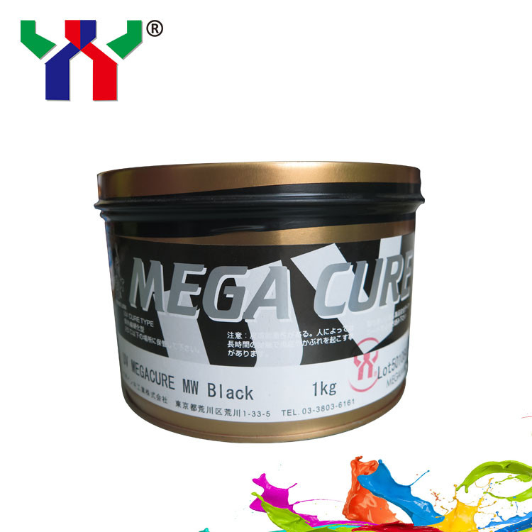 Megami Mega Cure UV офсетные чернила CMYK быстросушительные чернила для пластиковой печати