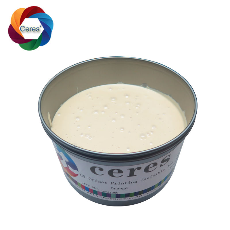 УФ-невидимая чернила безопасности для экрановой печати от бесцветной до оранжевой