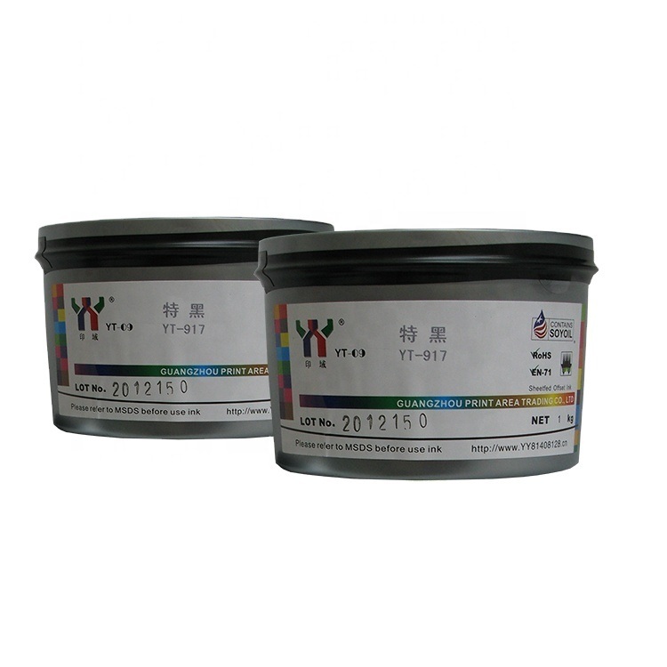 Высокоглянцевые черные углеродные специальные УФ-краски для офсетной печати для упаковки и журналов