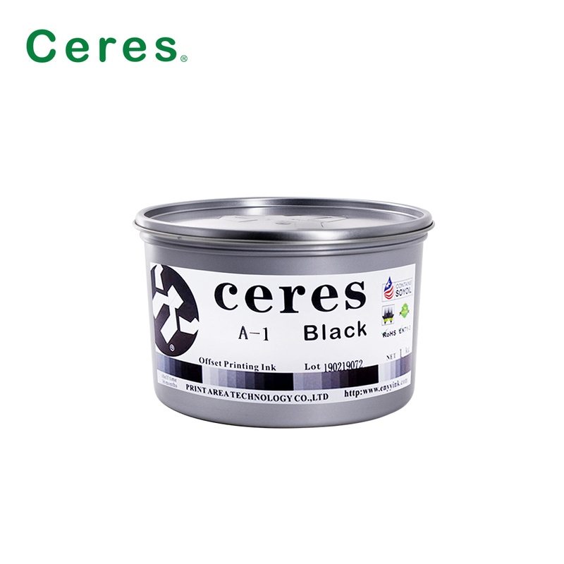 Ceres A-1 Нетоксичная глянцевая краска для офсетной печати со сроком хранения 2 года на основе соевых бобов для CMYK
