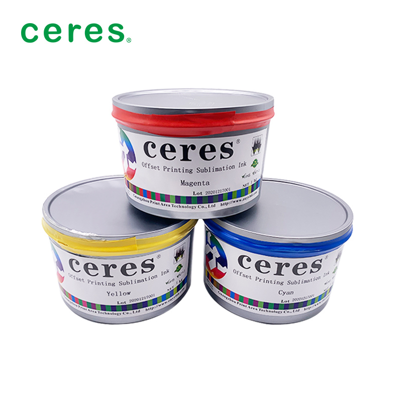 Магнента сублимационная чернила для офсетной печати с температурой переноса 180-220 градусов и весом бумаги 70-110 граммов для небольшой разницы в цвете