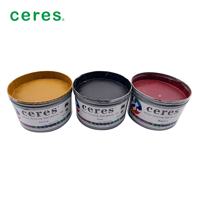 Маджентовая сублимационная краска для офсетной печати с небольшой разницей в цвете, хорошей воспроизводимостью и пригодностью для 4-х красочных машин