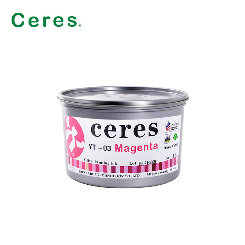 Экологичные офсетные печатные краски YT-03 CMYK на основе растворителя, соответствующие стандарту EN71-3, для высококачественной печати