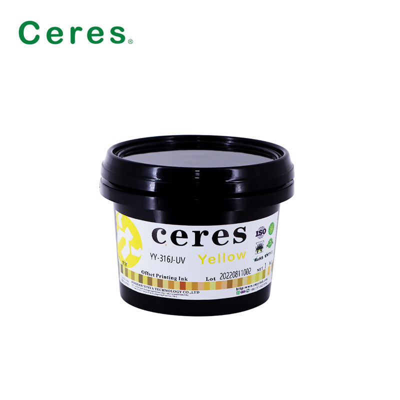 EN71-3 Сертифицированная UV офсетная чернила класса A+ с годовым сроком действия для высококачественной CMYK печати