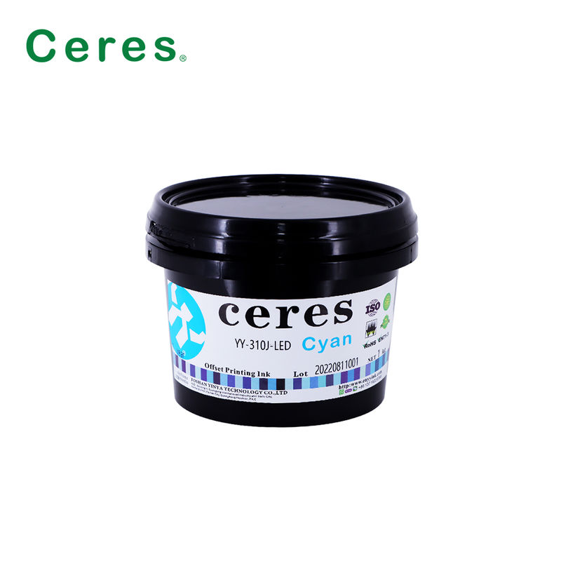 Ультрафиолетовый офсетный чернила Теплый красный цвет Быстросушится с хорошей переносной производительностью для офсетной печати
