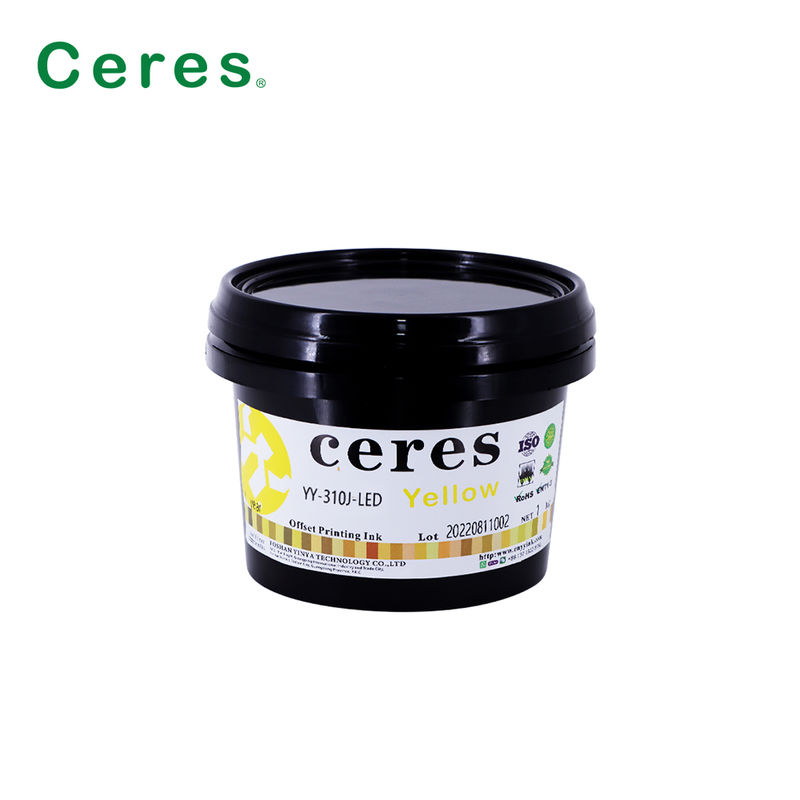 Ультрафиолетовый офсетный чернила Теплый красный цвет Быстросушится с хорошей переносной производительностью для офсетной печати