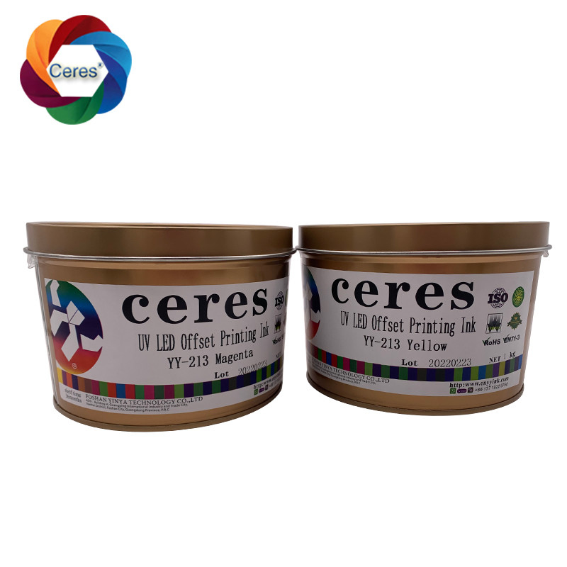 MSDS UV Offset Ink Ceres 1 Kg Can Solvent Based Ink YY-213 Быстрая сушка