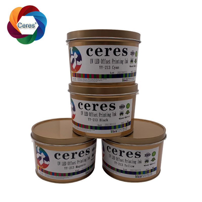 MSDS UV Offset Ink Ceres 1 Kg Can Solvent Based Ink YY-213 Быстрая сушка