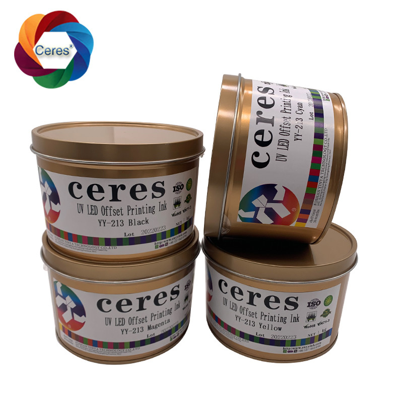 MSDS UV Offset Ink Ceres 1 Kg Can Solvent Based Ink YY-213 Быстрая сушка
